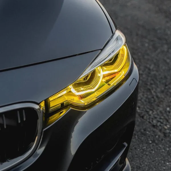 BMW (LCI) F30 F31 F35 318 320 325 330 335 Angel Eyes DRL CSL Style Yellow Boards (2016-2019)