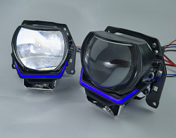 Half X Blue DRL Projector (Blue/White)