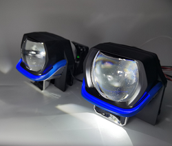 U-Shaped Blue DRL Projector (Blue/Red/White)